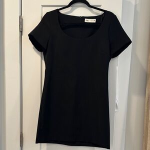 Zara Elegant Black Short Sleeve Top